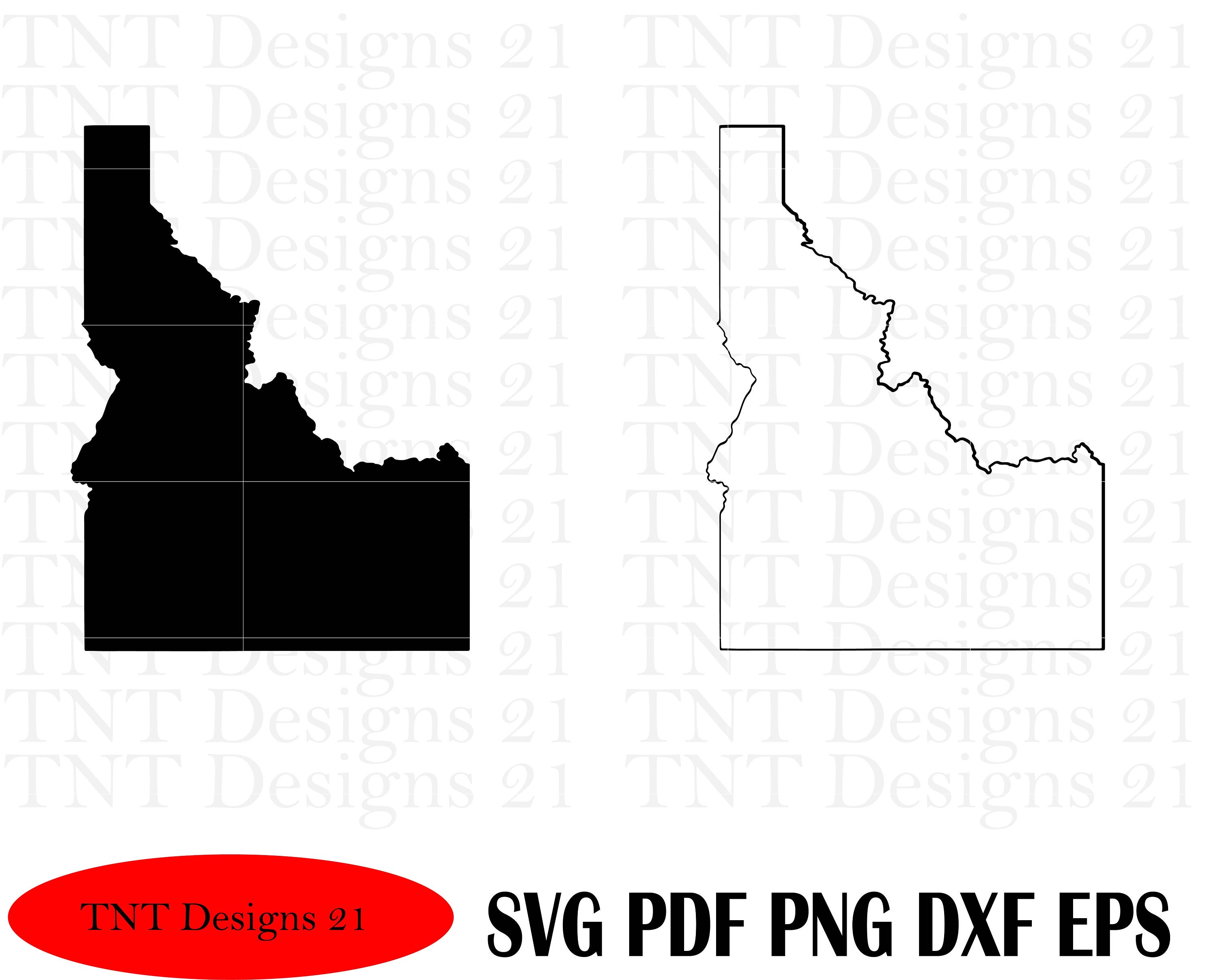 Idaho outline Idaho State of Idaho State of ID SVG Idaho | Etsy