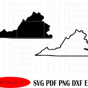 Virginia State outline, Virginia, State of Virginia, State of VA SVG, Virginia cut file, state svg, state of Virginia, Virginia SVG, png