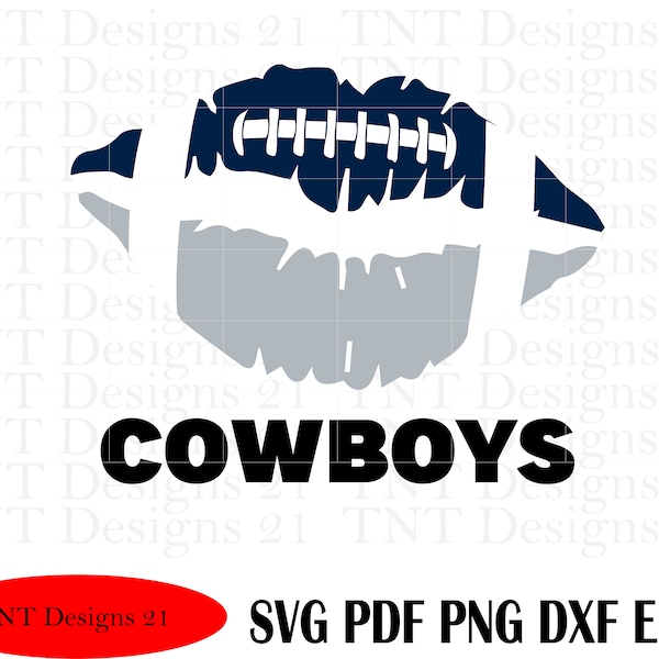 Football lips Cowboys, Cowboys svg, football svg, football png, Dallas svg, football cut file, Cowboys png, Cowboys decor, sport svg, png