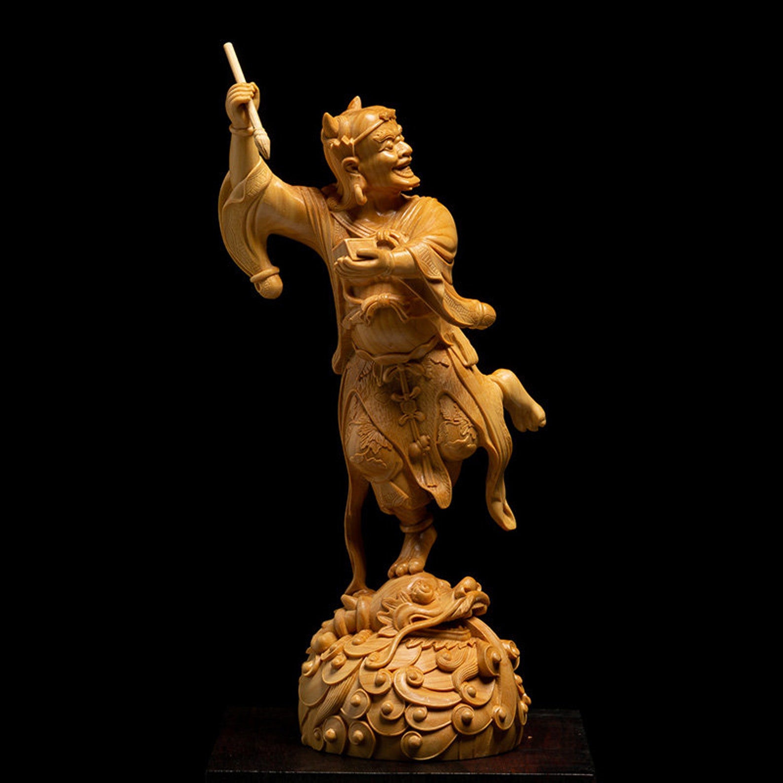 Poplar Wood Carving Solid Wood Carving Home Decoration Etsy