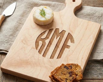 Personalized Maple Paddle Board | Custom Engraved Charcuterie Serving Board