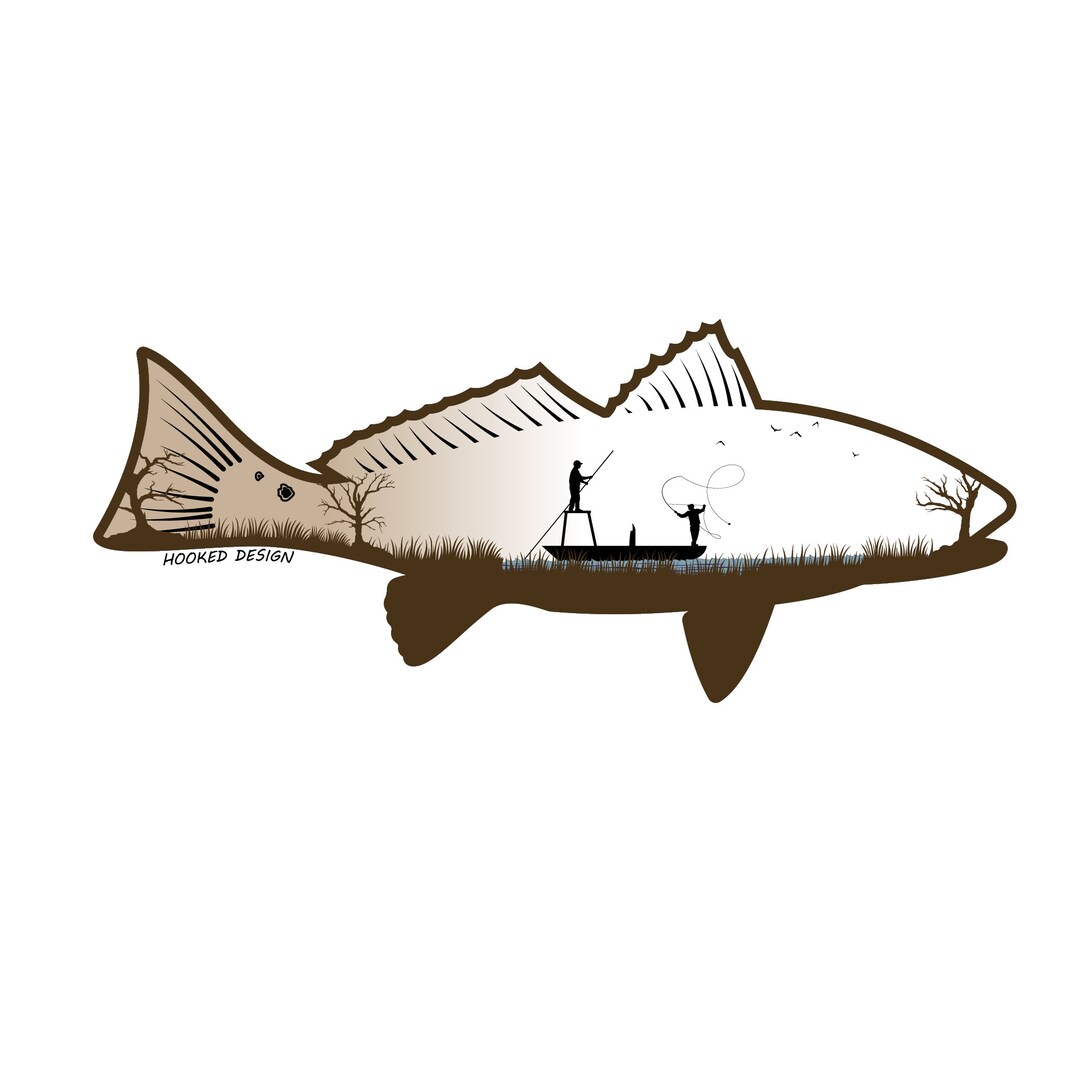 Red Fish Sticker - Etsy