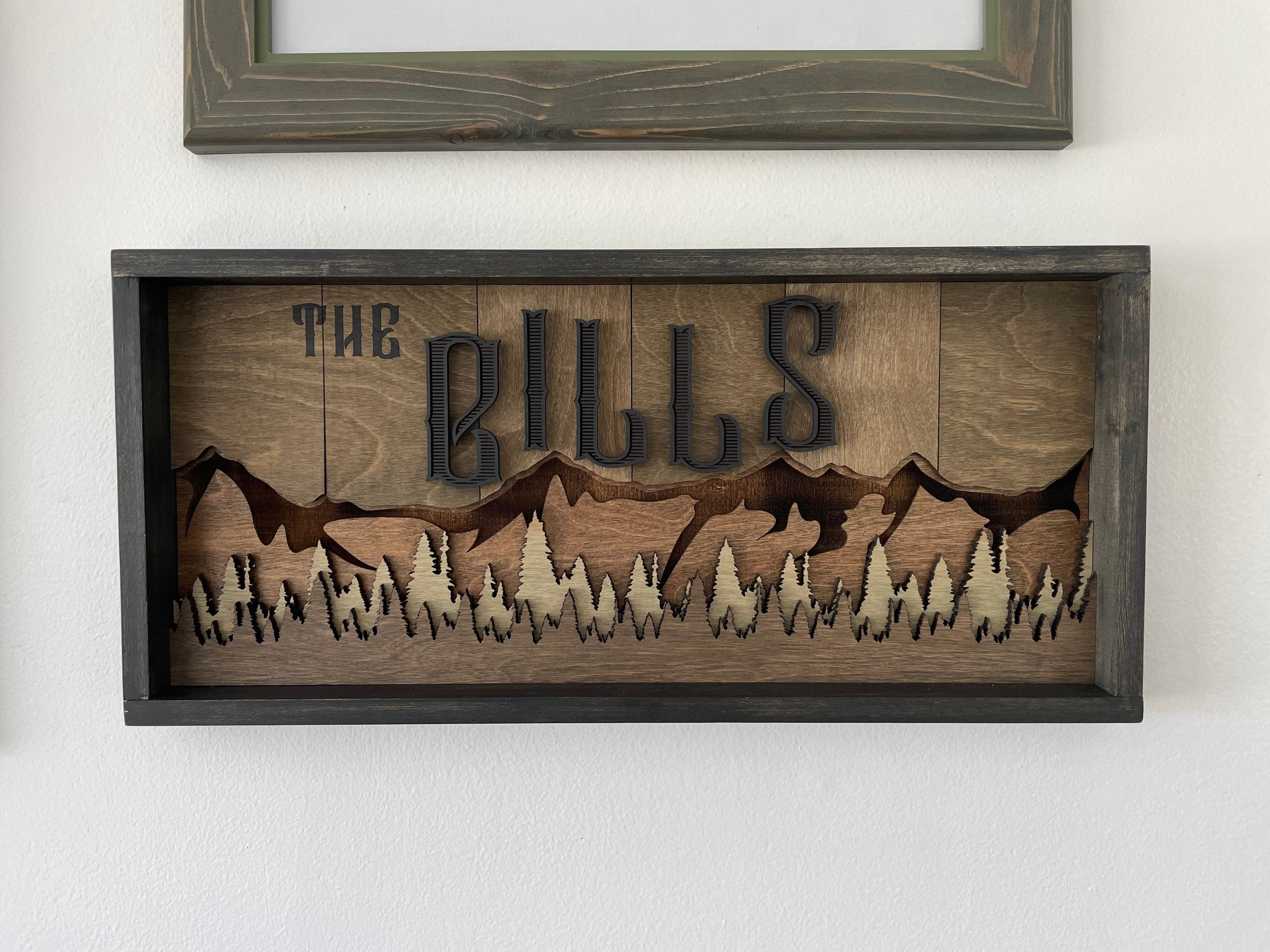 Custom western style last name decor. Outdoor lovers. Etsy