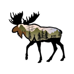 Moose sticker