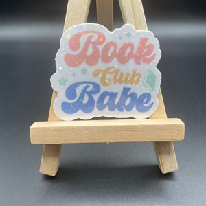 Book Club Babe Groovy Sticker, Book Club sticker, Groovy book club