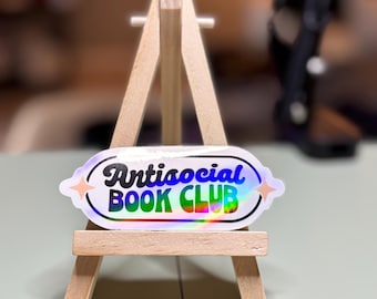 Antisocial Book Club Holographic Sticker