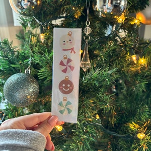 Laminated Cardstock Christmas Bookmarks, Waterproof Bookmarks, Thin Bookmarks