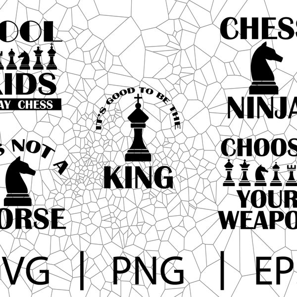 Chess Pieces - svg, png, eps, Digital download