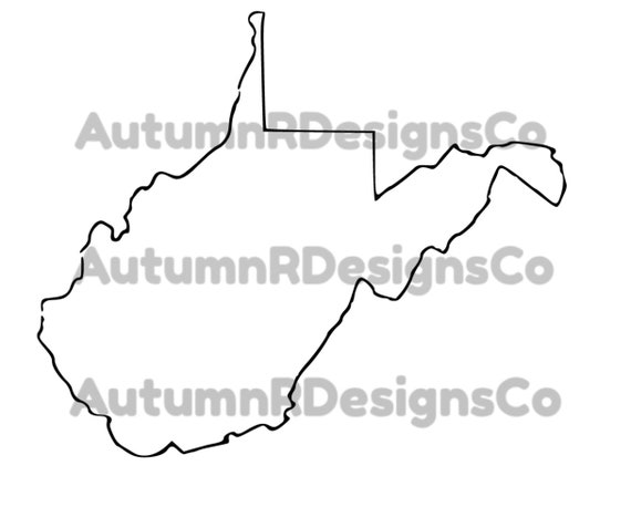 State of WV Outline SVG | Etsy India