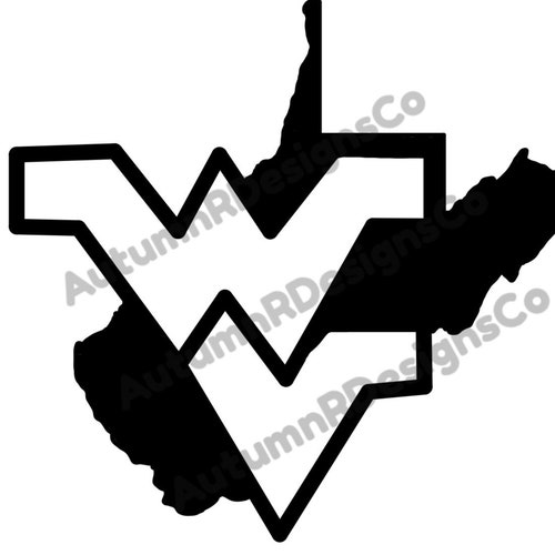Flying WV Inside of State of WV SVG - Etsy