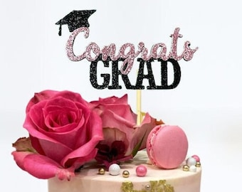 Congrats Cake Topper/2024 Graduation Topper/Personalized Graduation Party Decor/2024 Grad Cake Topper/ Class of 2024 Congratulation Topper