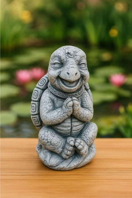 TEAMWILL Schildkröten-Figuren Set – 2 Stück, Harz, 7x5,6 Cm, Für Garten, Teich & Deko