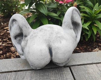 Steinfigur Gartenfigur Arsch mit Ohr