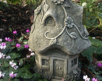 Steinfigur Feenhaus Fairy House Feen Feenhäuser Fairys