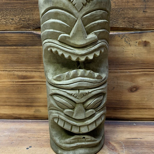 Steinfigur Gartenfigur Tiki Garten Dekoration