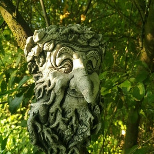 Steinfigur Gartenfigur Greenman Waldschrat