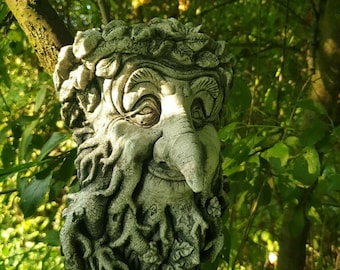Steinfigur Gartenfigur Greenman Waldschrat