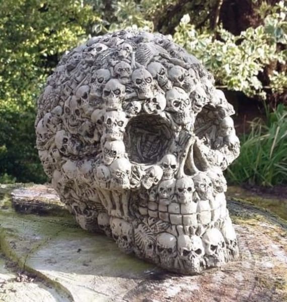 Skull On A Rock Mold
