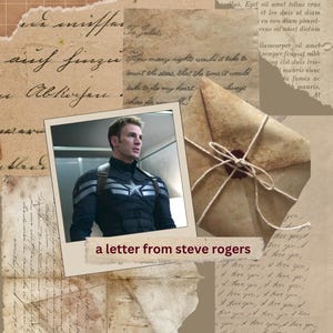 Carta manuscrita de Steve Rogers, personalizada, Capitán América