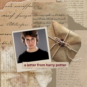 Carta manuscrita de Harry Potter, personalizada