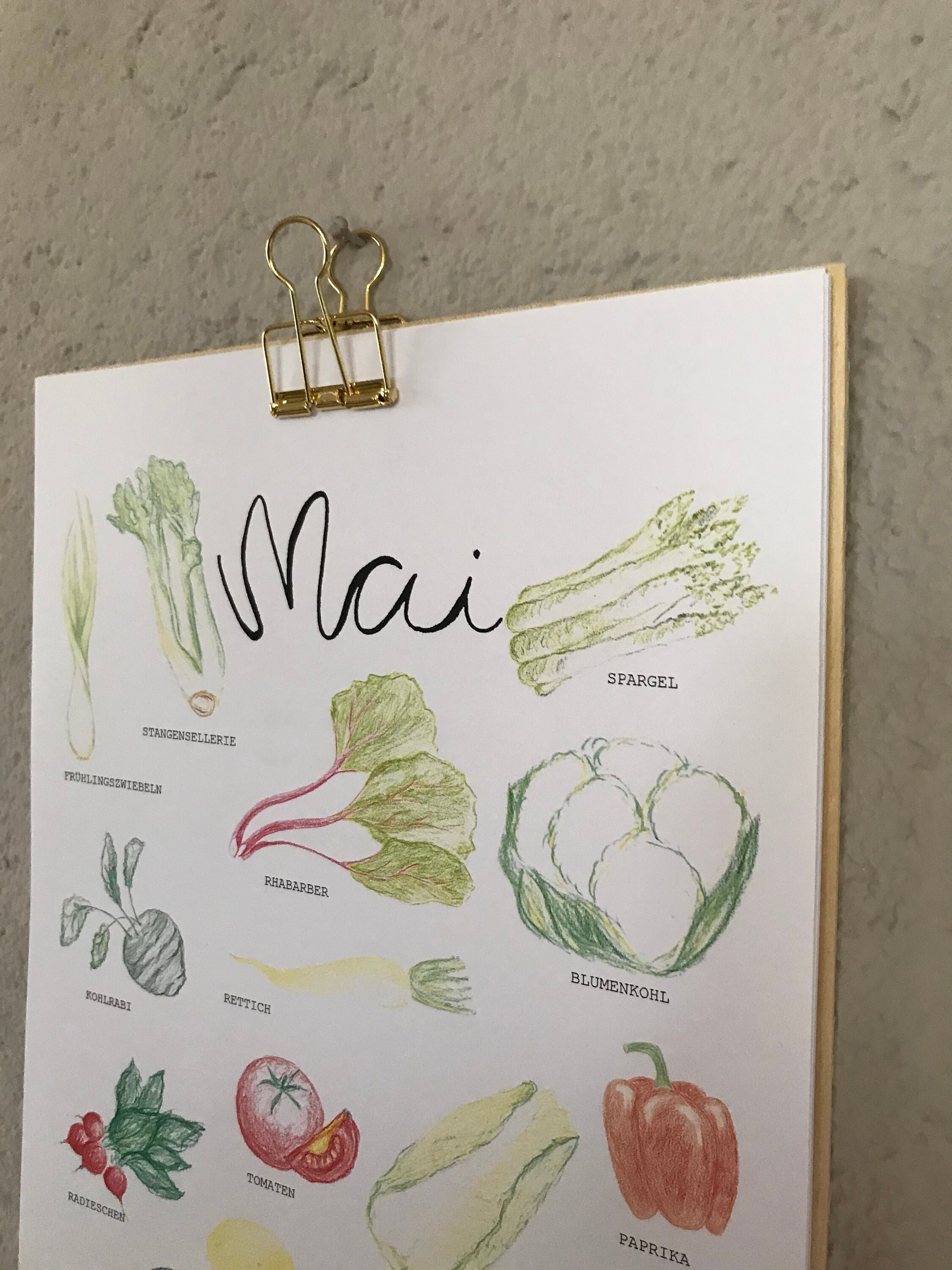 Saison Kalender Obst und Gemüse aus Deutschland - Etsy.de