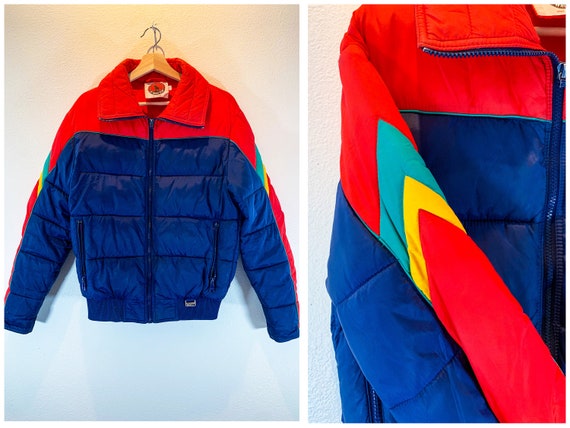 Vintage Ski Jacket | 70s WHITE STAG Colorblock | S
