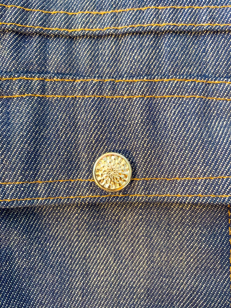 1960/'s Denim Workman/'s Jacket Ranchcraft Four Pocket Metal Buttons size xs TOWNCRAFT JC PENNEY Vintage Jean Jacket