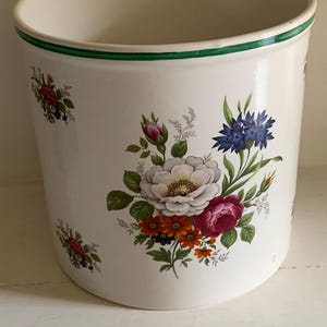 Vintage Large Ceramic Floral Plant pot holder planter  Arthur Wood Made in England - Gift