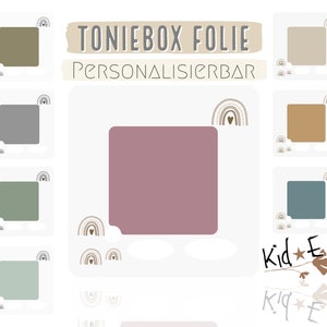 Toniebox Schutzfolie 100 Farben E2 Aufkleber Dekofolie Folie Regenbogen Eigenproduktion/Design Bild 1