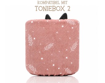 Cover suitable for Toniebox 2 - Protective cover / cover Old Rose Boho Leaves
