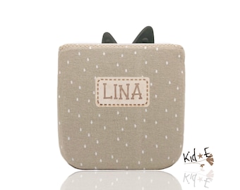 Cotton jersey cover suitable for Toniebox 2 - protective cover / cover, beige