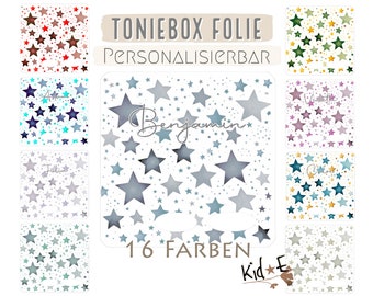 Toniebox Schutzfolie 16 Farben -M20 Sternen Folie Aufkleber Dekofolie - Eigenproduktion/Design