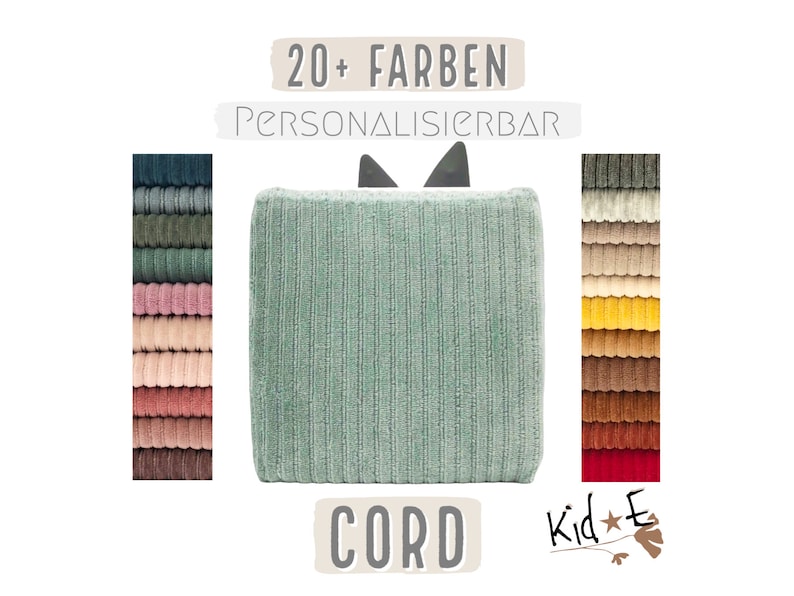 Toniebox Schutzbezug Cord / Musikbox Schutzhülle Personalisierbar / Hülle Einfarbig Bezug Uni / 20 Farben Bild 1