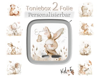 Protective film suitable for Toniebox 2 - 44 variants - M33 film sticker decorative film - Own production/design for TB2 - Beige butterfly animals