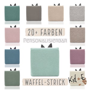 Toniebox Waffel-Strick Jersey Schutzbezug / Musikbox Schutzhülle Personalisierbar / Hülle Einfarbig Bezug Uni / 20+ Farben