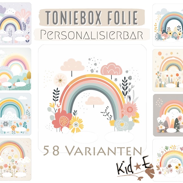 Toniebox Schutzfolie 58 Varianten -M10 Folie Aufkleber Dekofolie - Eigenproduktion/Design