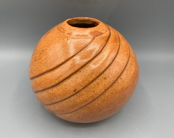 Ceramic Vase | Shino Ceramic Vase | Swirl Design Vase | Stoneware Vase | Pottery Vase | Handmade