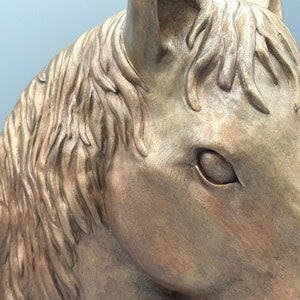 Horse Head Ceramic Sculpture Horse Sculpture image 6