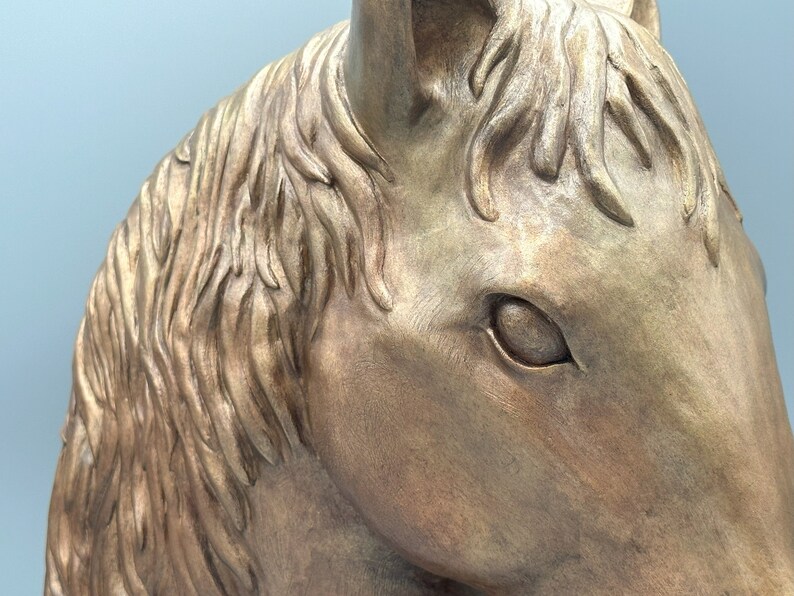 Horse Head Ceramic Sculpture Horse Sculpture image 6