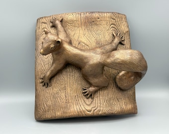 Squirrel Sculpture | Ceramic Sculpture