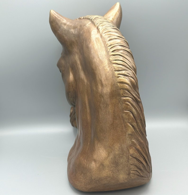 Horse Head Ceramic Sculpture Horse Sculpture image 4