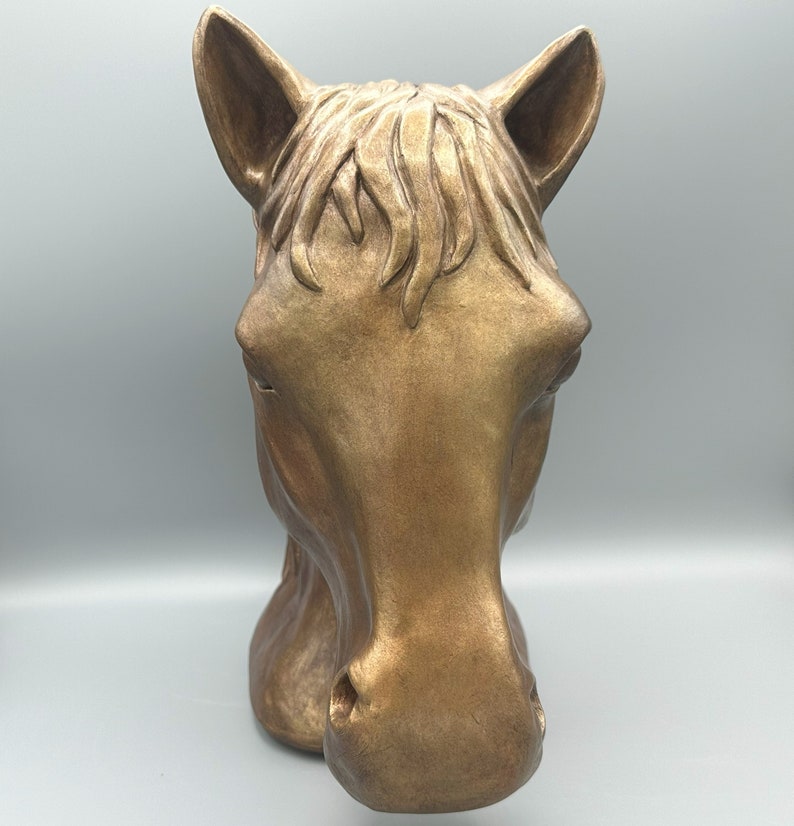 Horse Head Ceramic Sculpture Horse Sculpture image 2