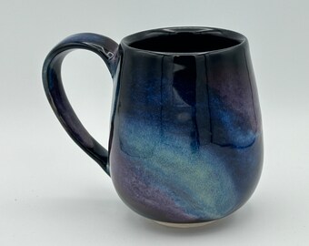 Ceramic Mug | Pottery Mug | Mug | 16 oz Mug | Northern Lights