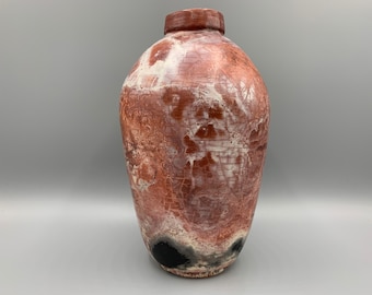 Saggar Vase | Handmade Vase | Raku Vase | Ceramic Vase