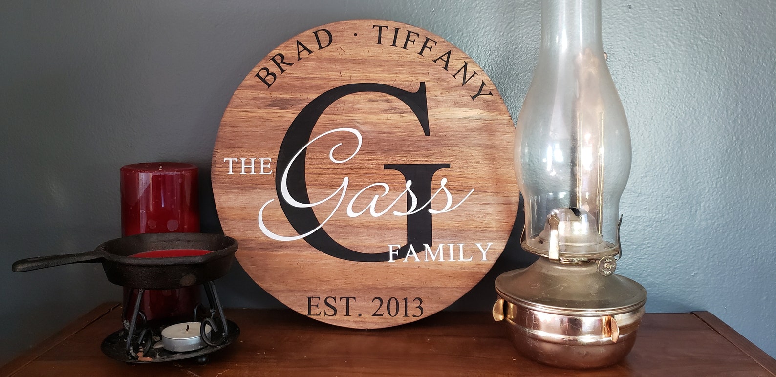 Customizable Solid Pine Wood Circle Signs Ready to Hang Etsy