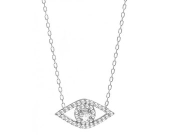 Evil Eye Sterling Zilveren Ketting