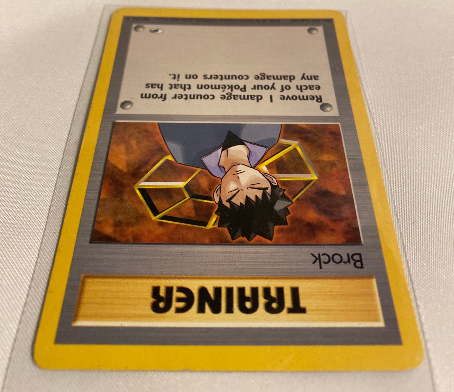 Brock Trainer Pokemon Gym Heroes 98 132 Rare Authentic Etsy