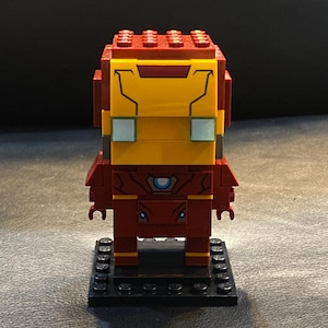 LEGO Iron Man (Set 41590-1) - LEGO BrickHeadz: Super Heroes - Clean Authentic Complete BrickHead with All Original Pieces