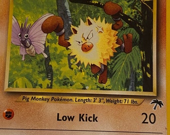 Primeape Pokemon Southern Islands Promo 18 18 Authentic Etsy