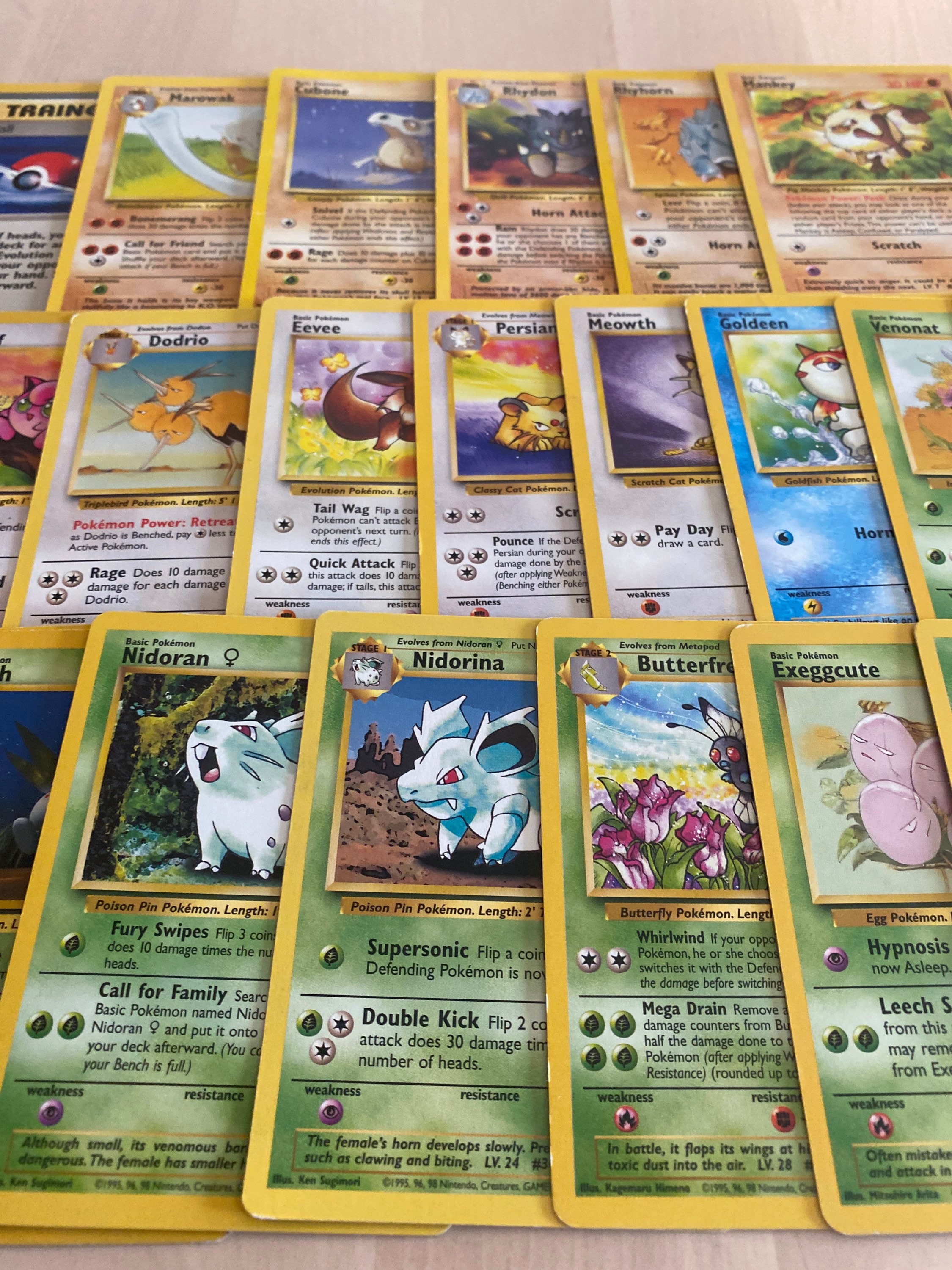 Pokémon Jungle Set Collection Pokémon Trading Card Game TCG Etsy UK